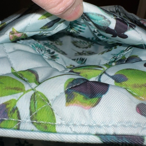 Vera Bradley Seawater Blooms Multi-Strap Shoulder Bag in Performance Twill - Picture 4 of 8